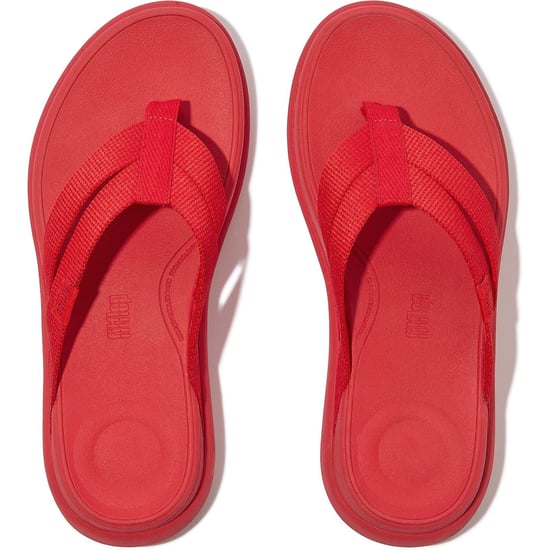 Fitflop F-Mode Go Polyester Damen Rote Sandalen - Image 3