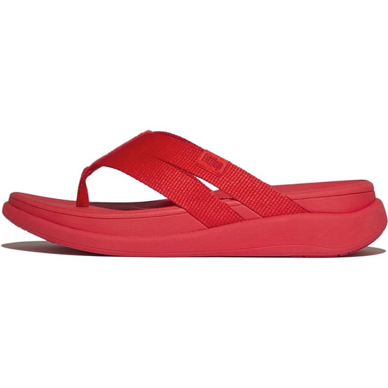 Fitflop F-Mode Go Polyester Damen Rote Sandalen - Image 4