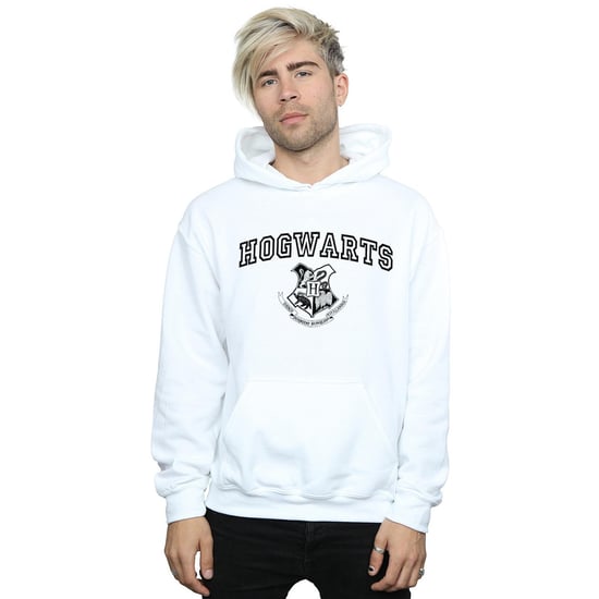 Harry Potter - "Hogwarts" Kapuzenpullover für Herren (Weiß) - Image 2