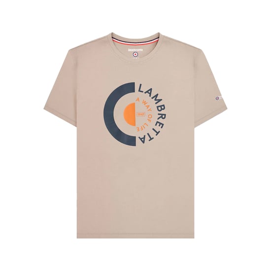 Lambretta - T-Shirt für Herren (Steinfarben) - Image 1