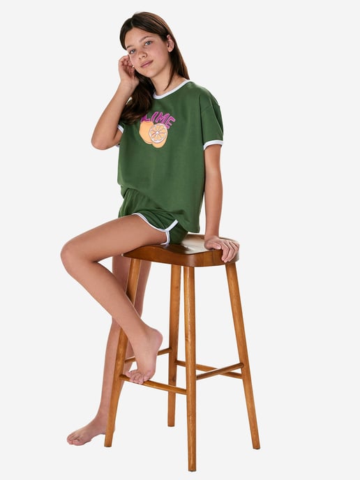 Schiesser Mädchen Pyjama NightwearSchlafanzug, Pyjama Set, Nachtwäsche - Image 4