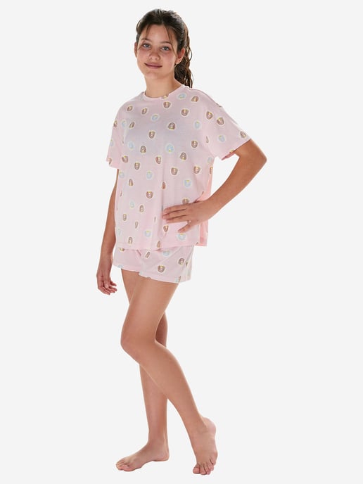 Schiesser Mädchen Pyjama NightwearSchlafanzug, Pyjama Set, Nachtwäsche - Image 2