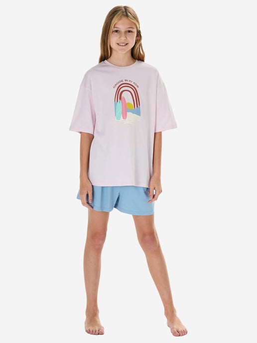 Schiesser Mädchen Pyjama NightwearSchlafanzug, Pyjama Set, Nachtwäsche - Image 2