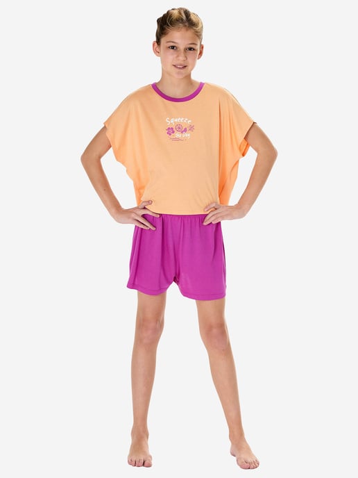 Schiesser Mädchen Pyjama NightwearSchlafanzug, Pyjama Set, Nachtwäsche - Image 2
