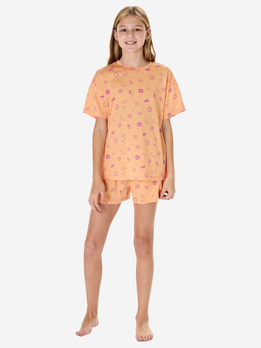 Schiesser Mädchen Pyjama NightwearSchlafanzug, Pyjama Set, Nachtwäsche - Image 2