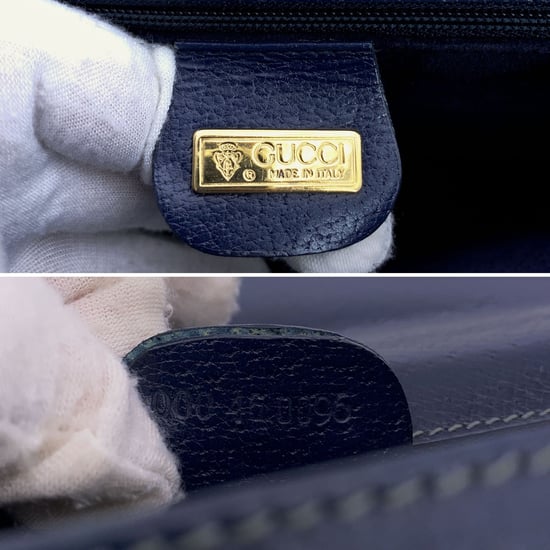 Gucci Vintage Lederhandtasche - Image 5