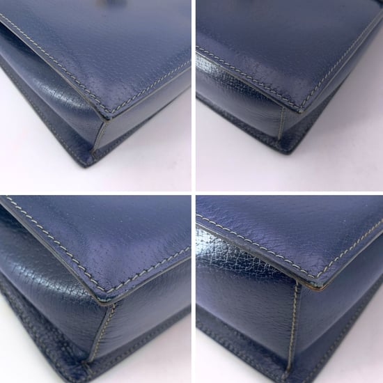 Gucci Vintage Lederhandtasche - Image 6