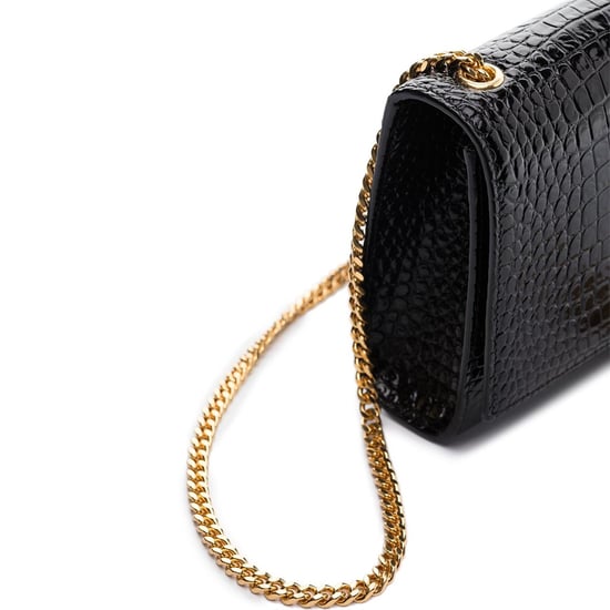 Saint Laurent Kate Medium Tassel Tasche aus geprägtem Krokodilleder - Image 3