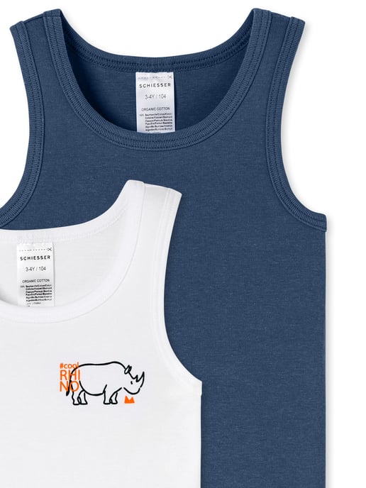 Schiesser Jungen Unterhemd Fine RibAchselhemd, Tanktop, Unterziehshirt - Image 3