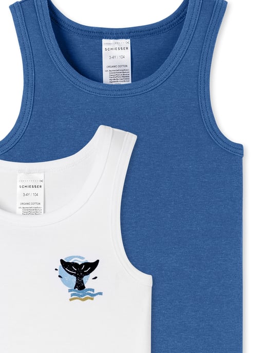 Schiesser Jungen Unterhemd Fine RibAchselhemd, Tanktop, Unterziehshirt - Image 3