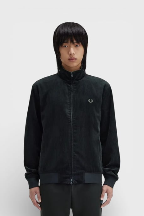 Fred Perry Brentham Cord-Jacke Nachtgrün - Image 2