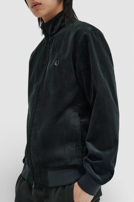 Fred Perry Brentham Cord-Jacke Nachtgrün - Image 4