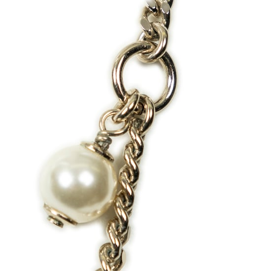 Pearl Rhinestone Perfume Bottle Necklace Halskette - Image 3
