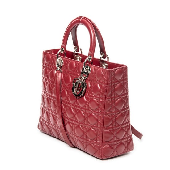 Large Lady Dior Zip  Schultertasche - Image 2
