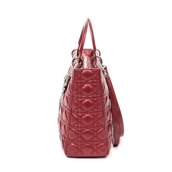 Large Lady Dior Zip  Schultertasche - Image 3