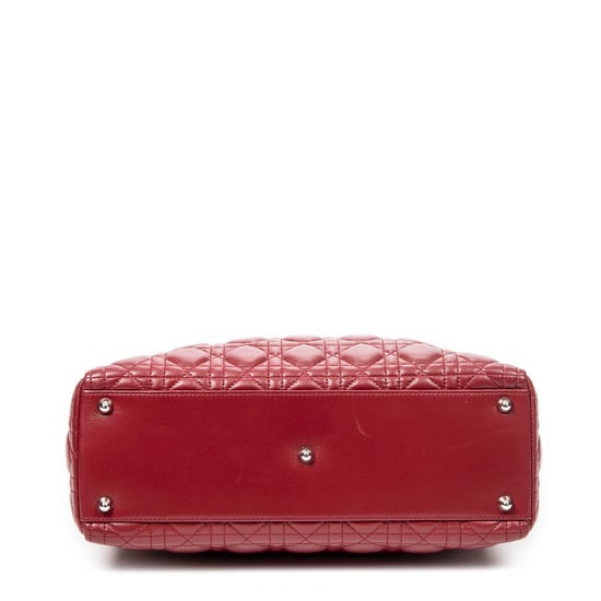 Large Lady Dior Zip  Schultertasche - Image 6