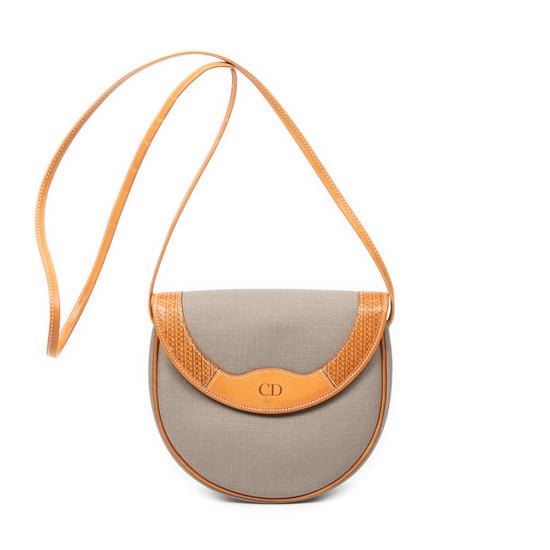 Vintage CD Flap Crossbody Schultertasche - Image 1