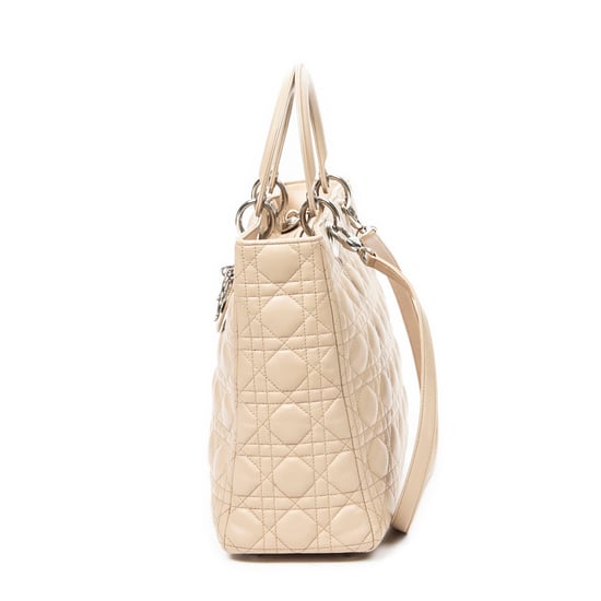 Large Lady Dior Zip Schultertasche - Image 3
