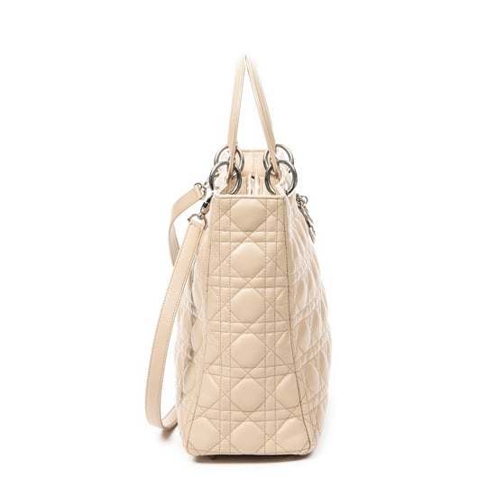 Large Lady Dior Zip Schultertasche - Image 4