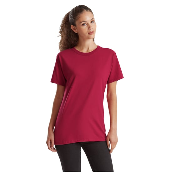 Fruit of the Loom - "Pure" T-Shirt für Herren/Damen Unisex, Baumwolle (Cranberry) - Image 3
