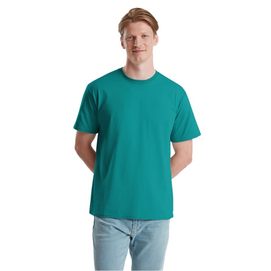 Fruit of the Loom - "Pure" T-Shirt für Herren/Damen Unisex, Baumwolle (Meeresblau Grün) - Image 3