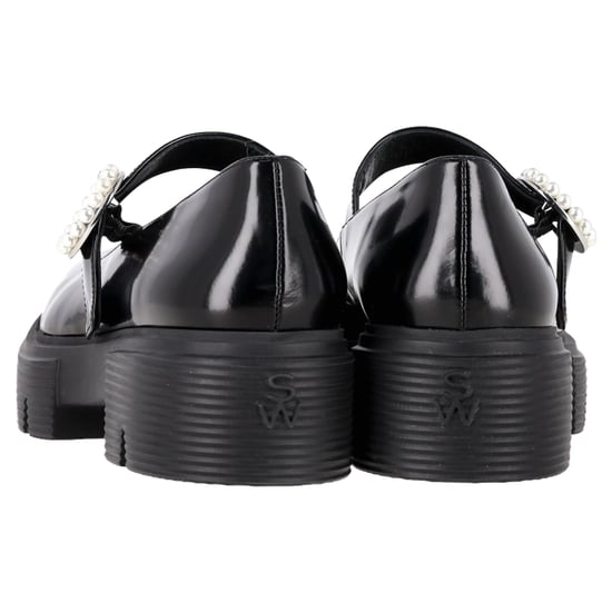 Stuart Weitzman Nolita Plattform-Mary Janes aus schwarzem Lackleder - Image 5