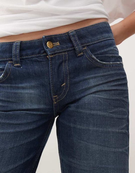 Cheap Monday Anti Low Rigid Rak Benjeans i Star Blue Mörk Tvätt - Image 3