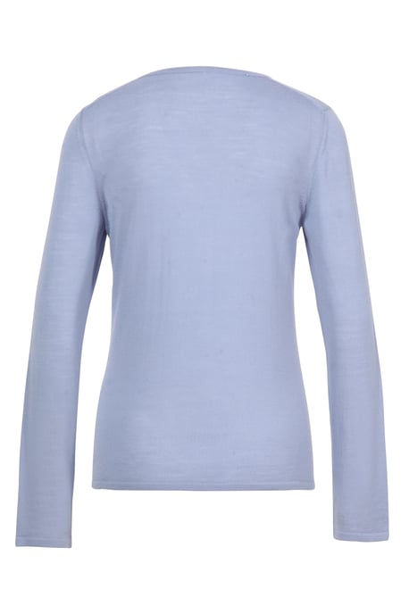 Unifarbener Pullover, V-Ausschnitt - Image 2