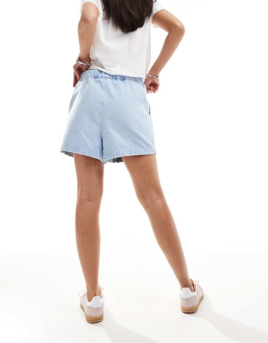ASOS DESIGN denim boxershorts i superblekt - Image 2