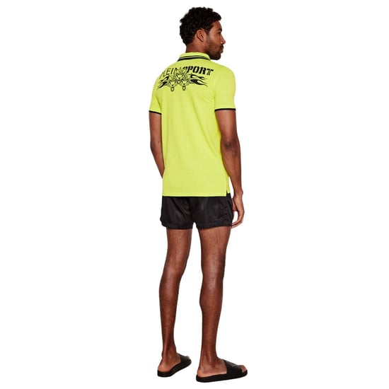 Plein Sport Poloshirt Mit Großem Logo Auf Der Rückseite, Limettengrün - Image 2