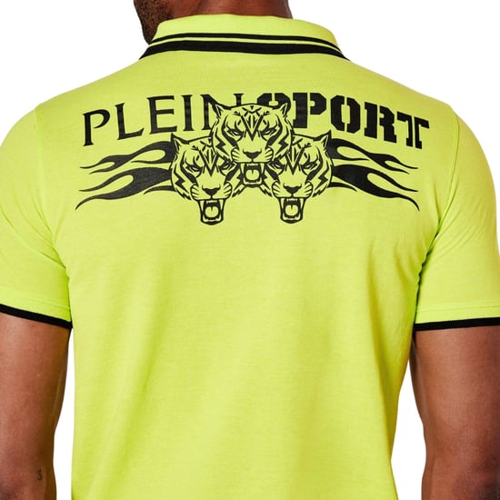 Plein Sport Poloshirt Mit Großem Logo Auf Der Rückseite, Limettengrün - Image 4
