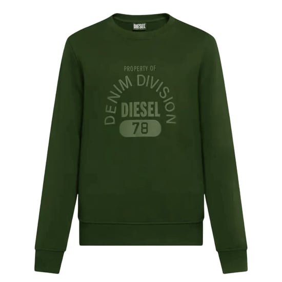 Diesel Denim Division Logo Grünes Sweatshirt - Image 1