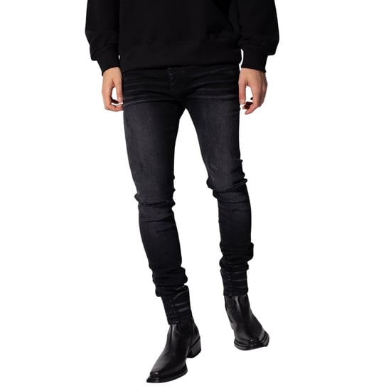 Amiri Slash Aged Black Jeans - Image 3