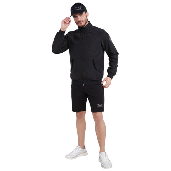 Schwarze Jacke Mit Ea7-patch-logo - Image 3