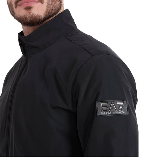Schwarze Jacke Mit Ea7-patch-logo - Image 4