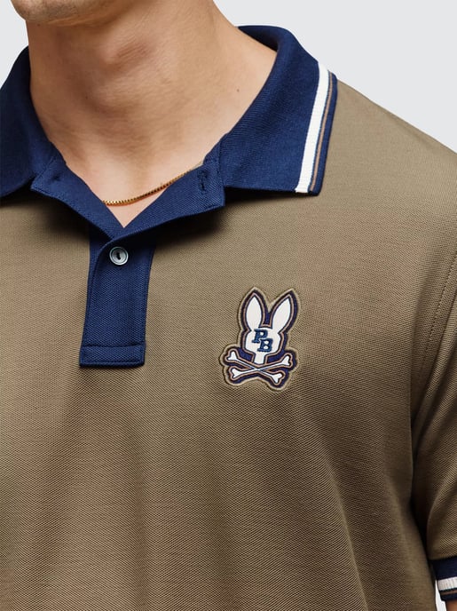 Herren Poloshirt Wade aus Pique in Dämmergrün - Image 2