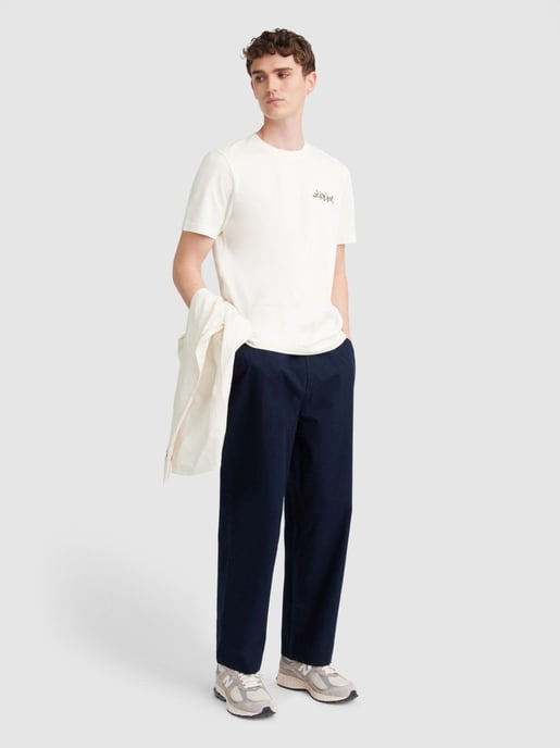 Herren Ecru Amesbury Grafik T-Shirt - Image 3