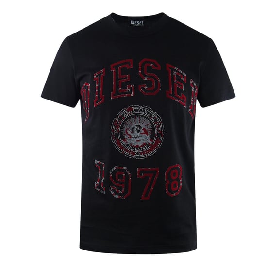 Diesel Large Design Schwarzes T-shirt - Image 1