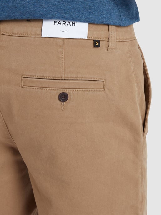 Herren Beige Hawk Twill Shorts - Image 4