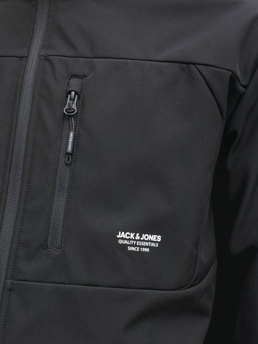 Jack & Jones Jas Sommer Theo Softshell-Jacke Schwarz - Image 4
