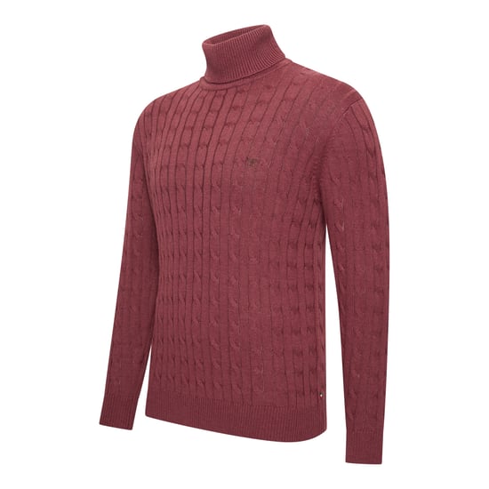 Cappuccino Italia Trui Aosta Kabelpullover Rot - Image 1