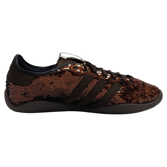 Adidas x Wales Bonner Karintha Pailletten-Sneaker aus braunem Satin - Image 1
