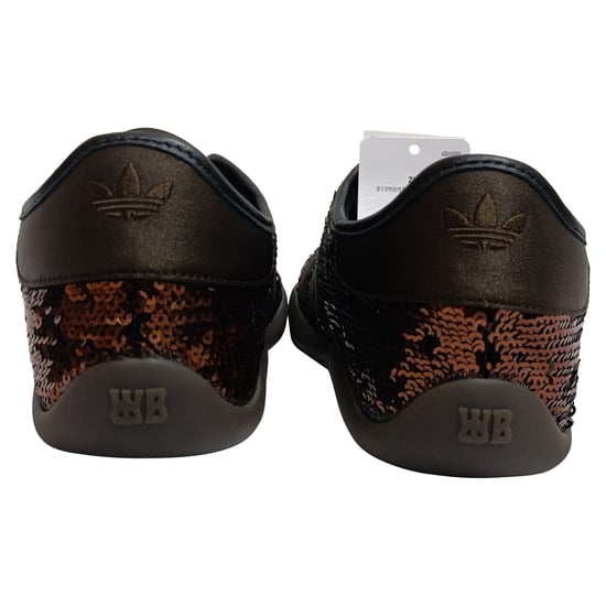 Adidas x Wales Bonner Karintha Pailletten-Sneaker aus braunem Satin - Image 2