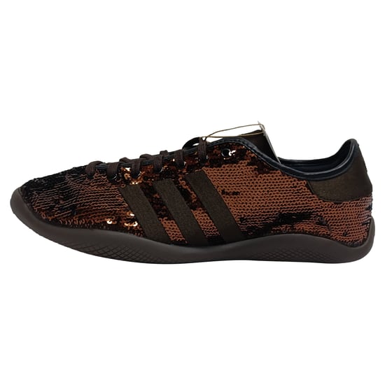 Adidas x Wales Bonner Karintha Pailletten-Sneaker aus braunem Satin - Image 4
