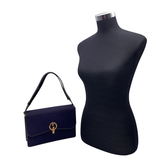 Gucci Vintage-Schultertasche aus Stoff - Image 2