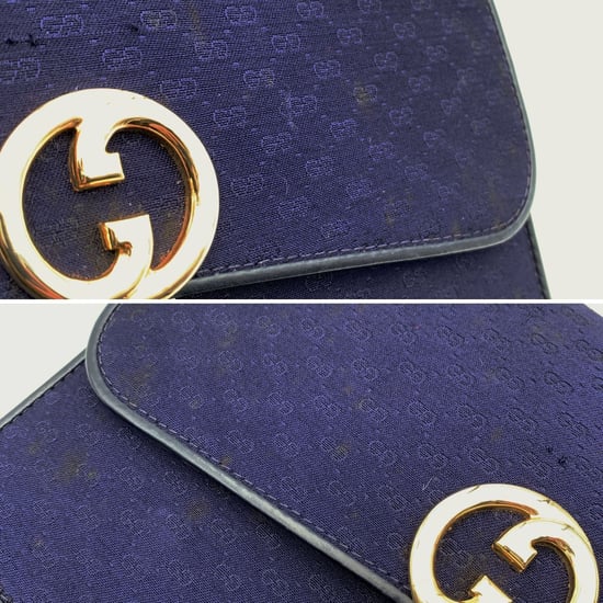 Gucci Vintage-Schultertasche aus Stoff - Image 6