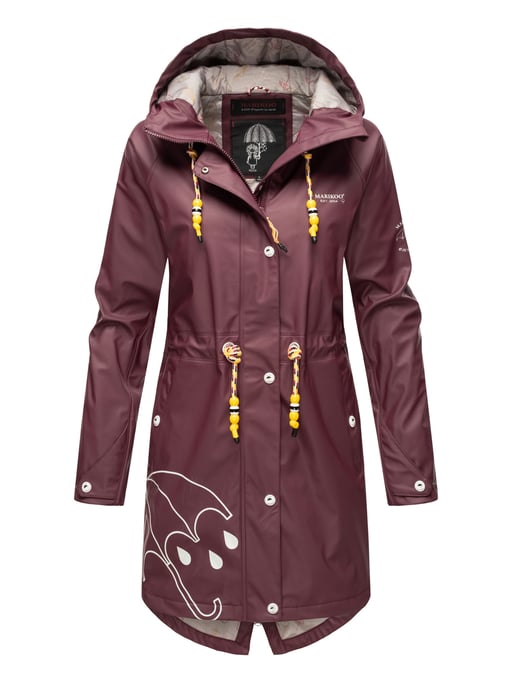 Marikoo Damen Regenjacke – Dancing Umbrella, wasserdicht mit Kapuze - Image 2