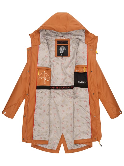 Marikoo Damen Regenjacke – Dancing Umbrella, wasserdicht mit Kapuze - Image 6