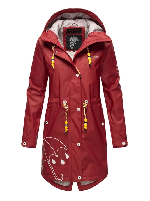 Marikoo Damen Regenjacke – Dancing Umbrella, wasserdicht mit Kapuze - Image 2