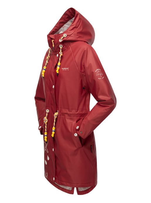 Marikoo Damen Regenjacke – Dancing Umbrella, wasserdicht mit Kapuze - Image 4